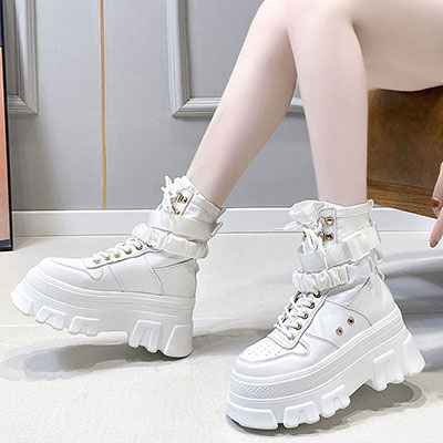 BUCKLE PLATFORM BOOTS