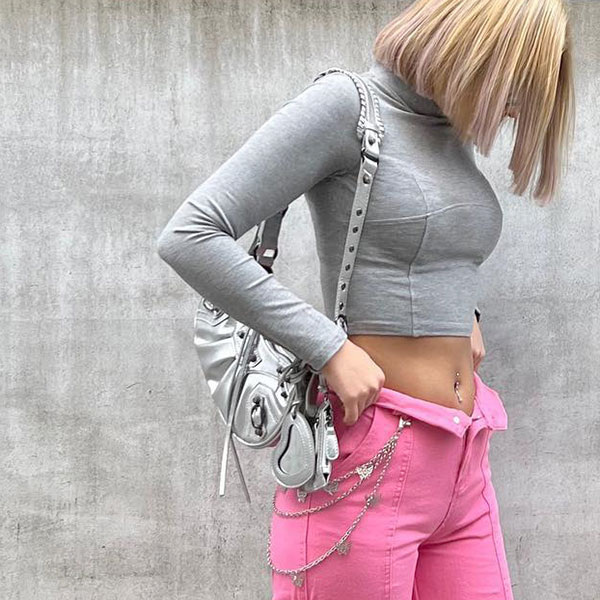 STUDS SHOULDER BAG