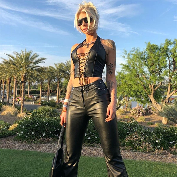 LACEUP HALTER VEST