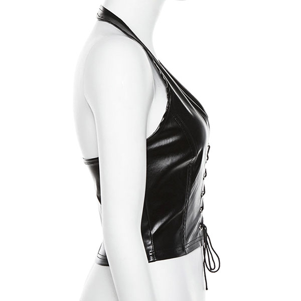 LACEUP HALTER VEST