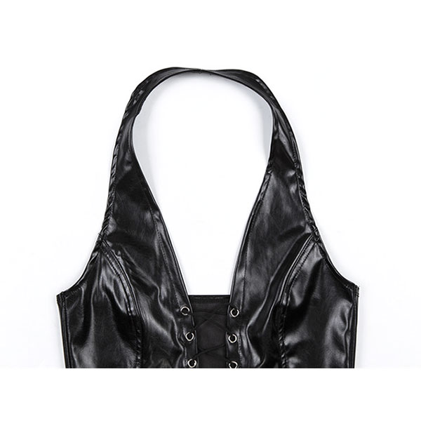 LACEUP HALTER VEST
