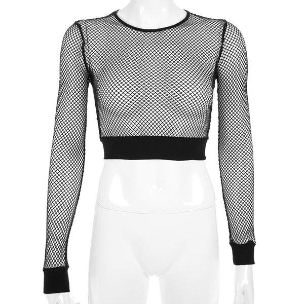 MESH CROPPED TOP