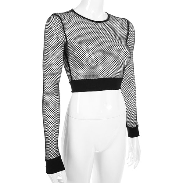MESH CROPPED TOP