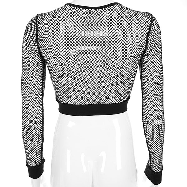 MESH CROPPED TOP