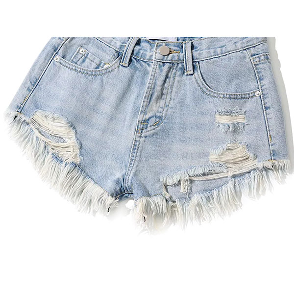DAMAGE FRINGE SHORTS