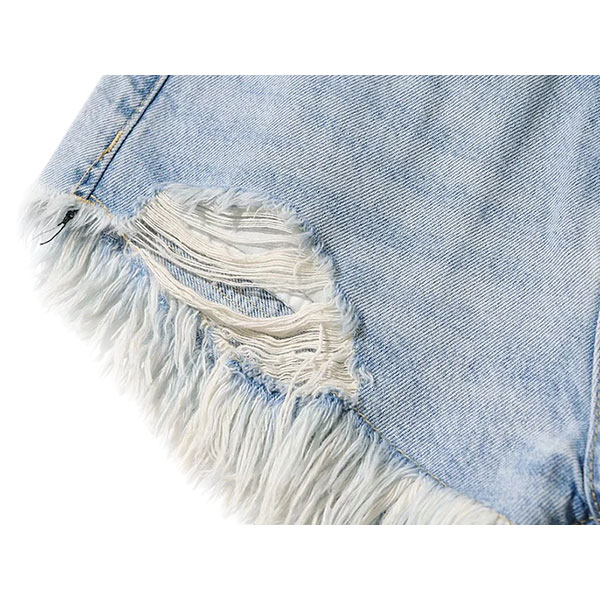 DAMAGE FRINGE SHORTS