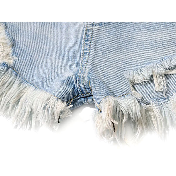 DAMAGE FRINGE SHORTS