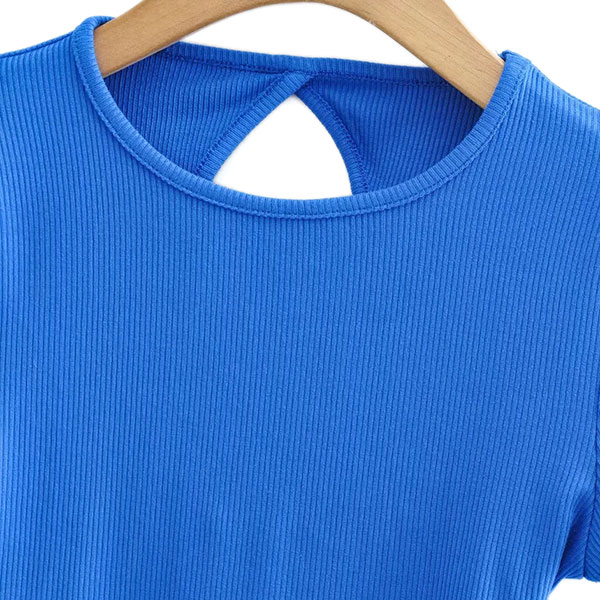 BACKLACE RIB T-SHIRT