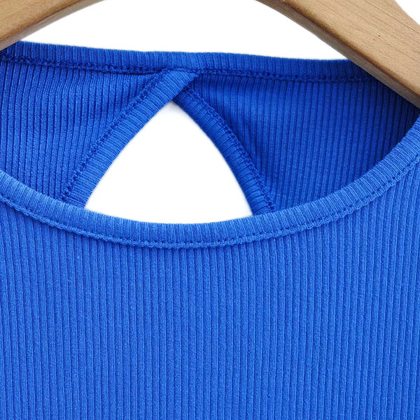 BACKLACE RIB T-SHIRT