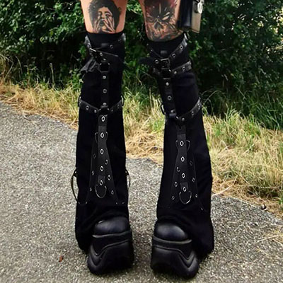 GOTHIC BELT LEG WARMER