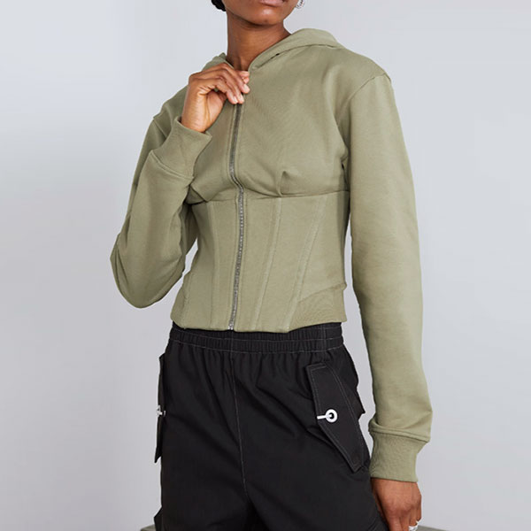 LAYERED ZIP HOODIE