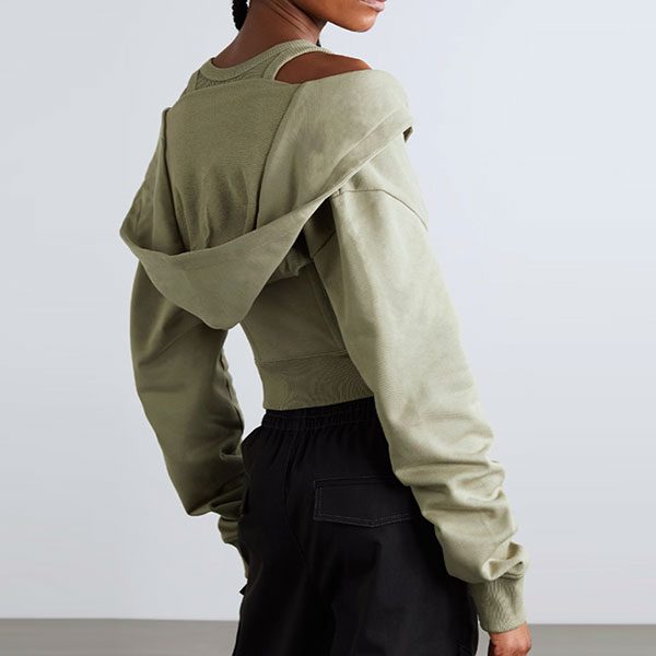 LAYERED ZIP HOODIE
