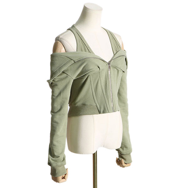 LAYERED ZIP HOODIE