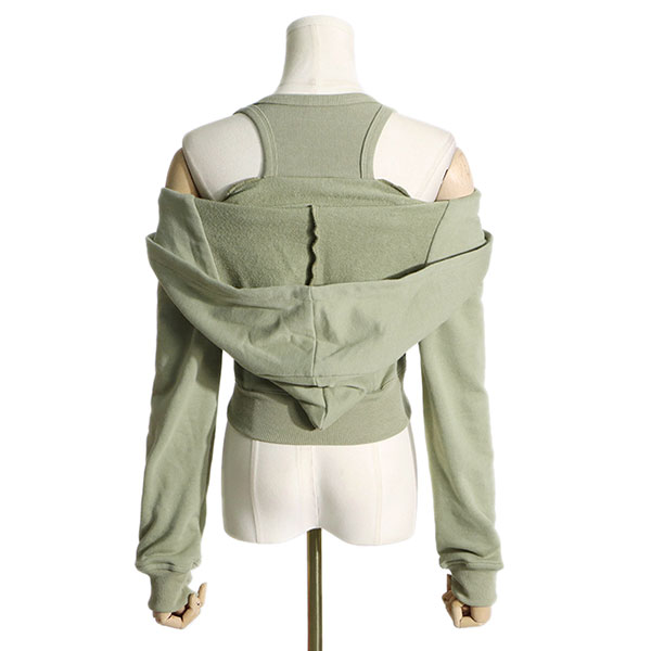 LAYERED ZIP HOODIE