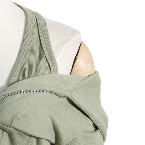 LAYERED ZIP HOODIE