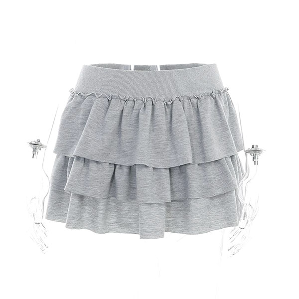 JERSEY FRILL SKIRT