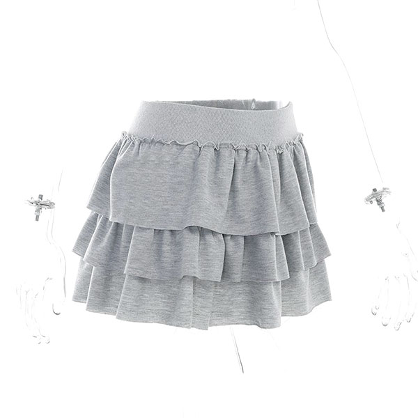 JERSEY FRILL SKIRT
