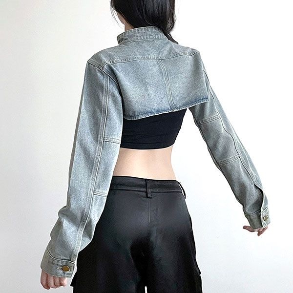 HIGH CUT DENIM JACKET