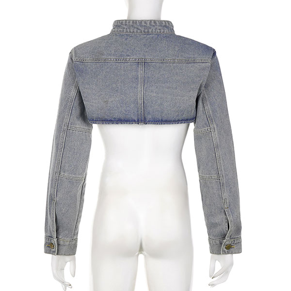 HIGH CUT DENIM JACKET