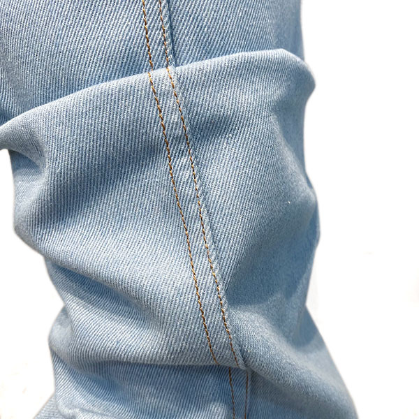 LAYERED DENIM BOOTS