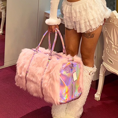 FUR BOSTON BAG