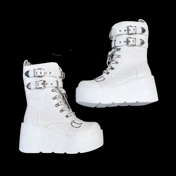 BUCKLE PLATFORM BOOTS