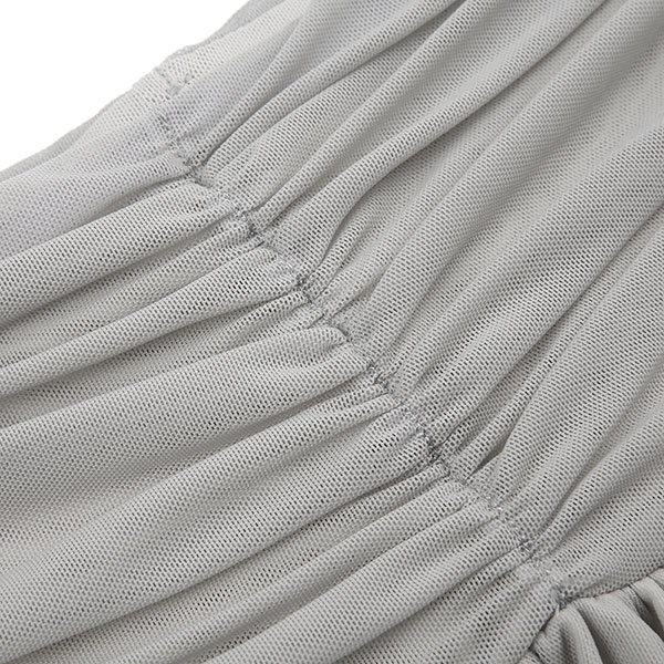 SHIRRING SHEER SKIRT