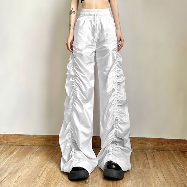 SHIRRING WIDE PANTS