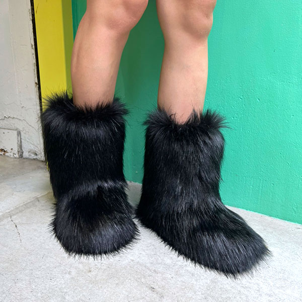 BEAR FUR BOOTS