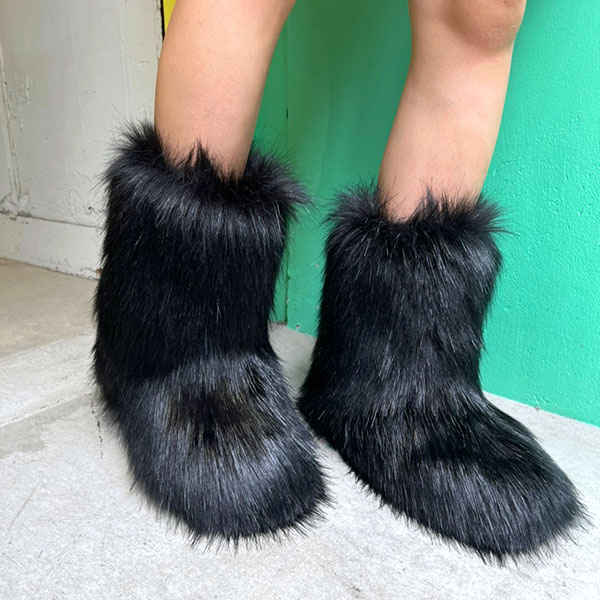 BEAR FUR BOOTS