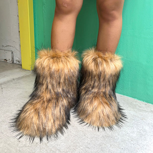 BEAR FUR BOOTS