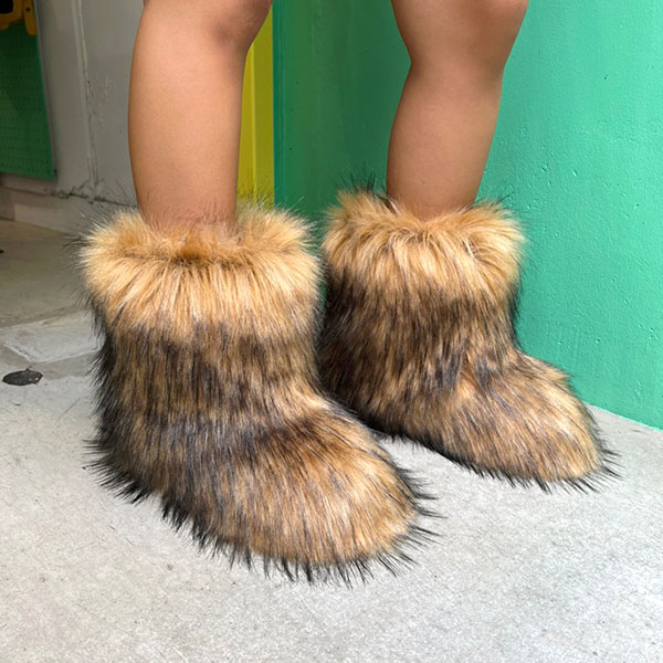 BEAR FUR BOOTS