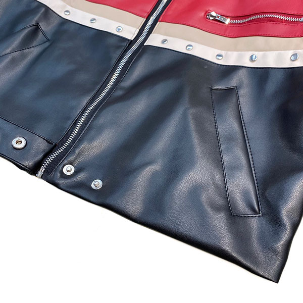 STONE CROPPED RIDERS JACKET