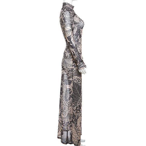 PATTERN SHEER ONEPIECE