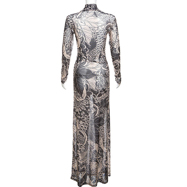 PATTERN SHEER ONEPIECE