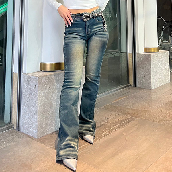 FLARE DENIM PANTS
