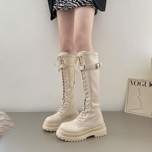 LACEUP PLATFORM BOOTS