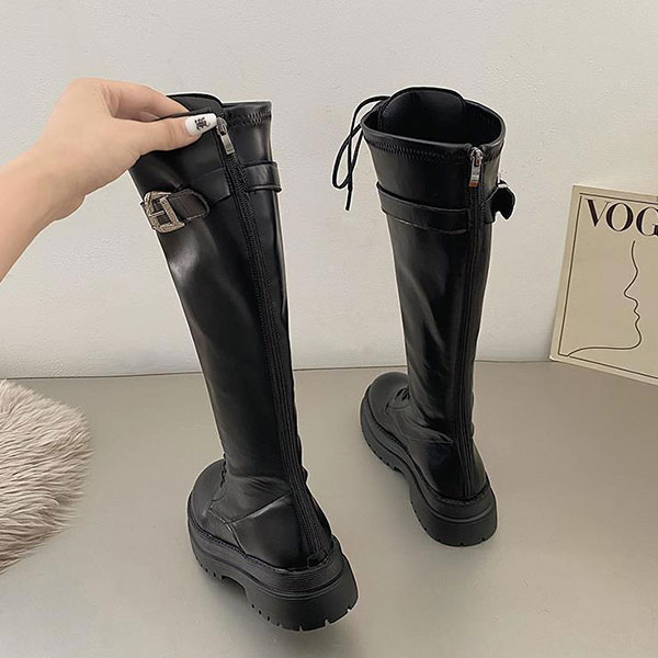 LACEUP PLATFORM BOOTS