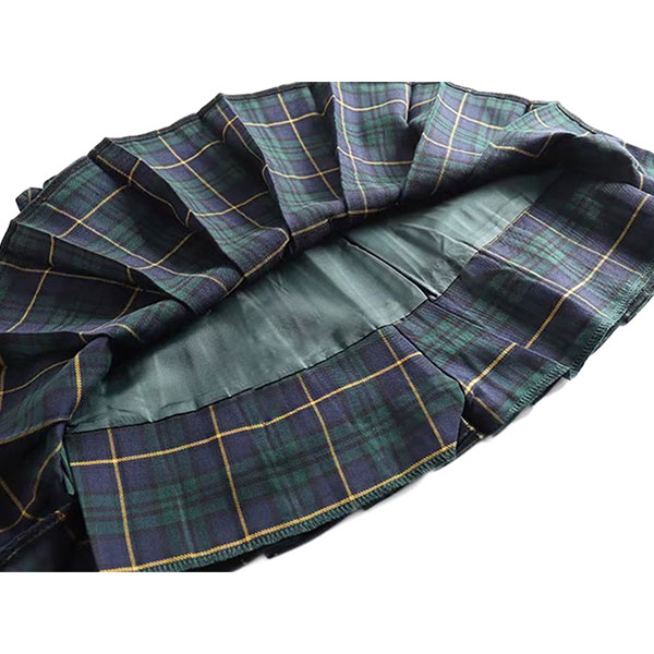 CHECK PLEATS SKIRT