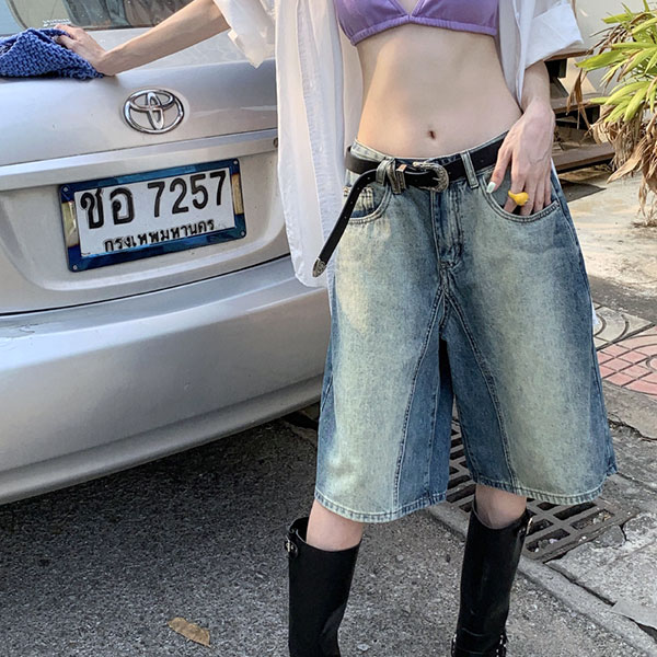 DENIM HALF SHORTS