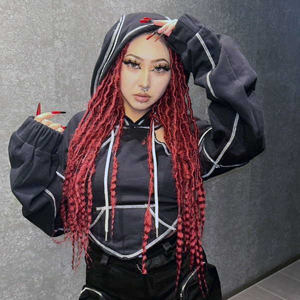 HOLLOW BIG RIBBON HOODIE