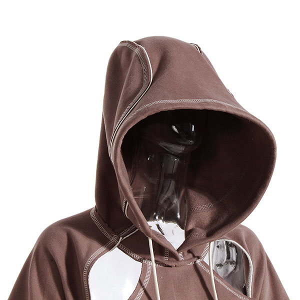 HOLLOW BIG RIBBON HOODIE