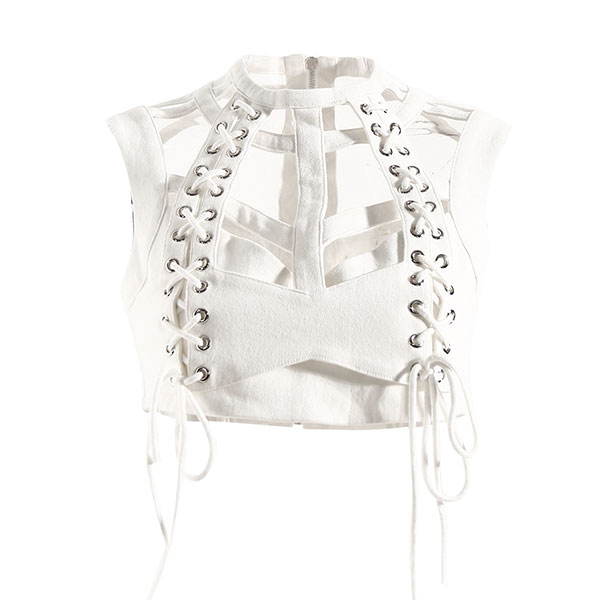 HOLLOW LACEUP VEST