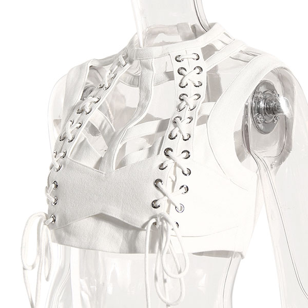 HOLLOW LACEUP VEST