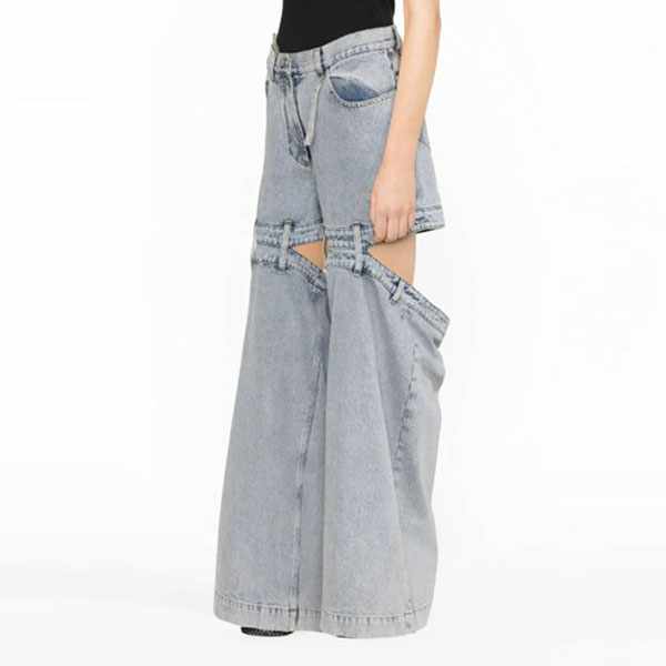 HOLLOW WIDE LED PANTS