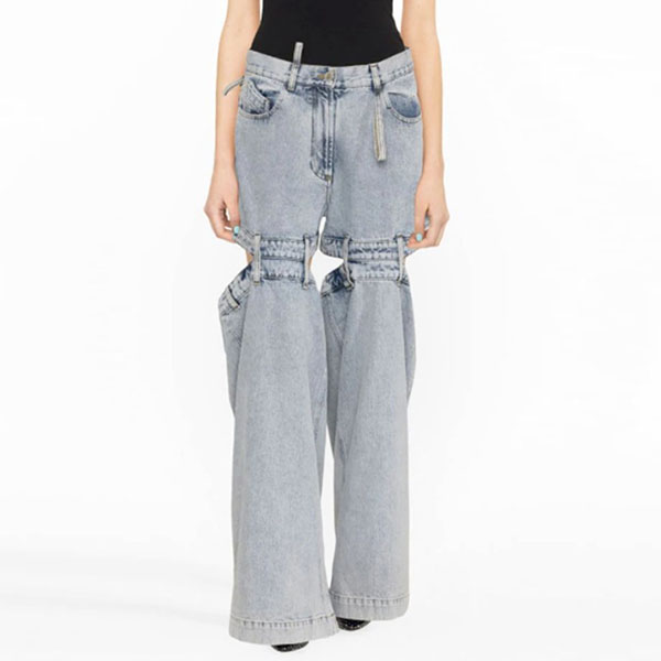 HOLLOW WIDE LED PANTS