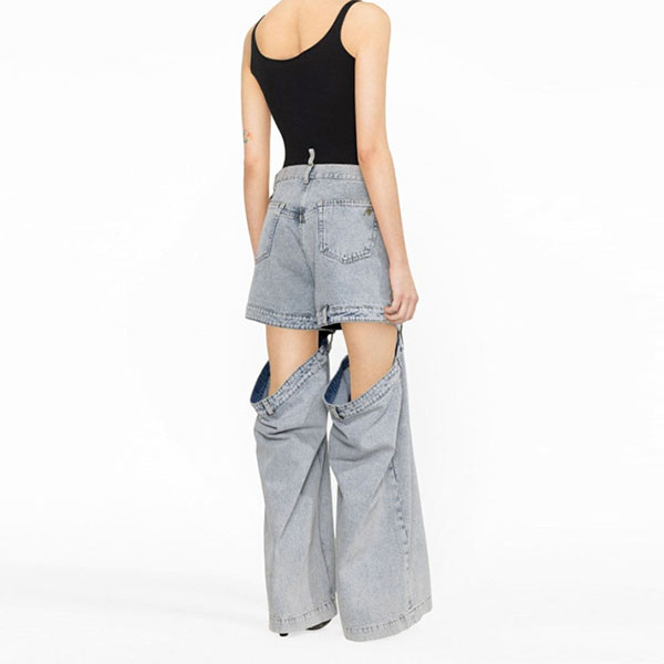 HOLLOW WIDE LED PANTS