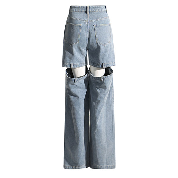HOLLOW WIDE LED PANTS