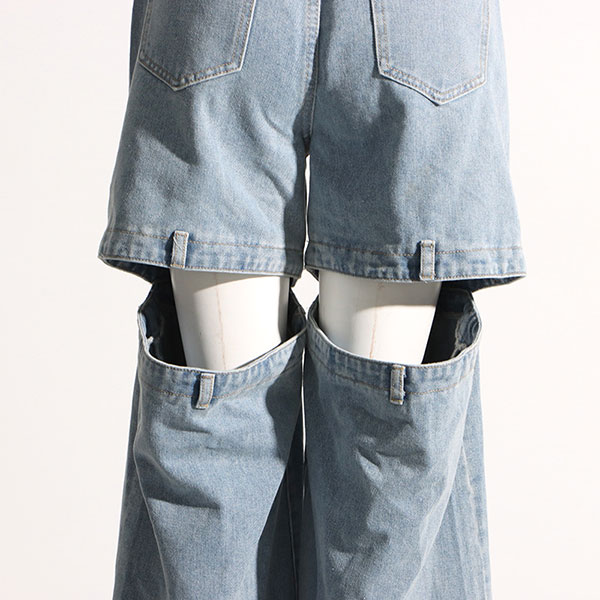HOLLOW WIDE LED PANTS