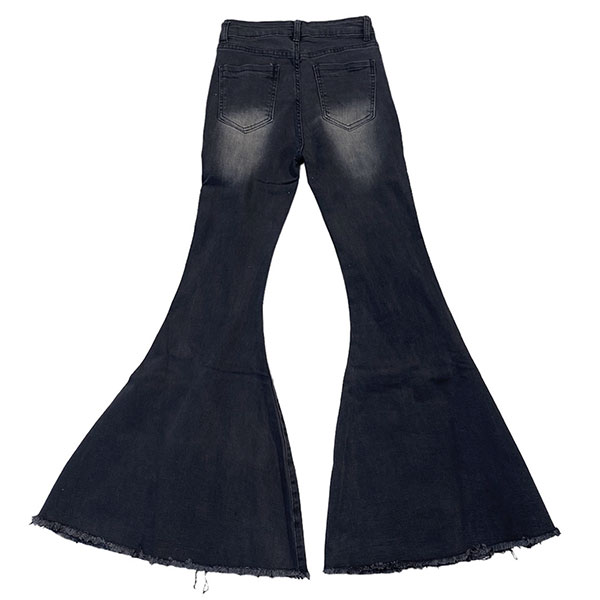 DAMAGE FLARE DENIM PANTS
